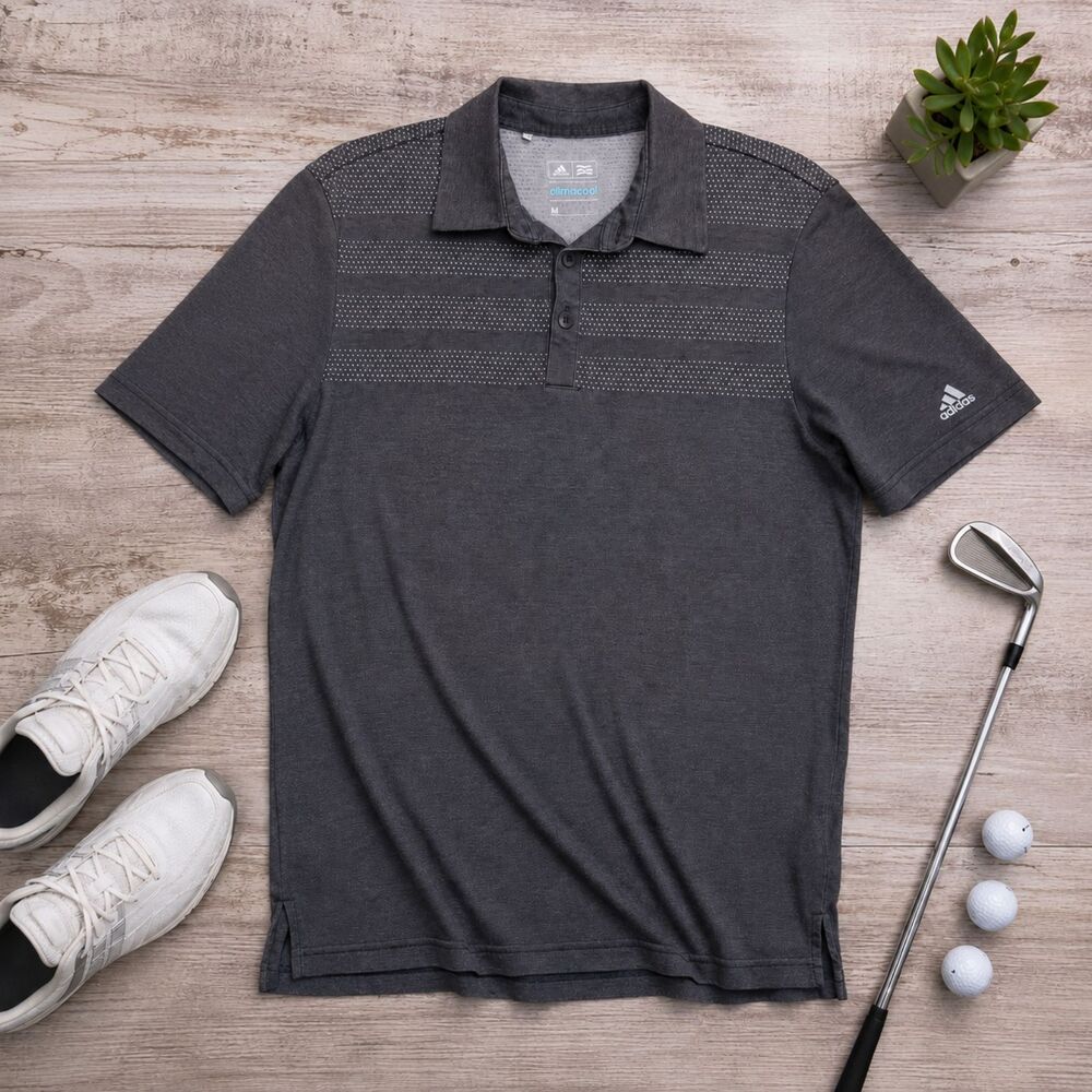 Adidas Climacool Althetic Polo Shirt - M - Men's Althetic Casual Collared Wear